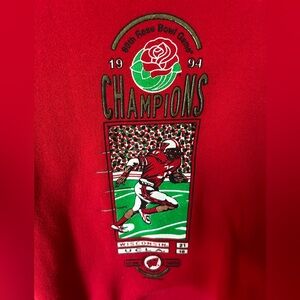 Vintage 1994 Wisconsin Badgers Rose Bowl Champion Crew Neck